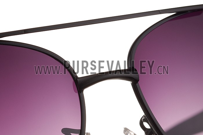 Cartier Panthere Detail Black Frame Gradient Lenses Sunglasses 308130