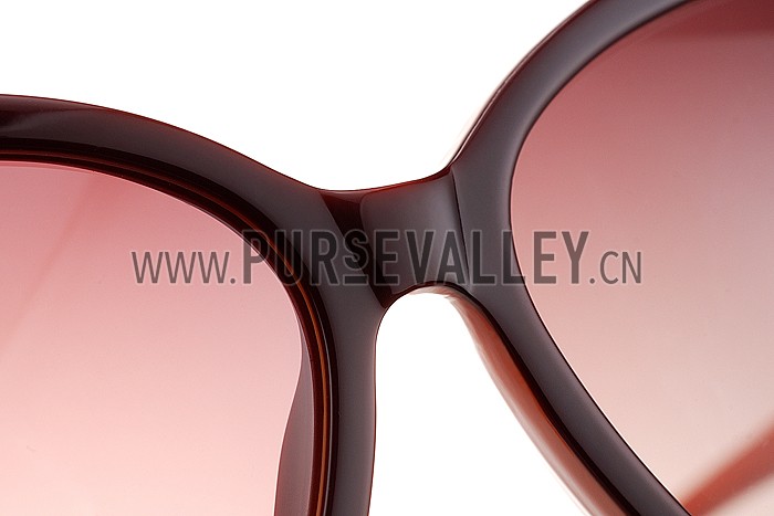 Louis Vuitton Petal Motif Orange Frame Sunglasses 308116
