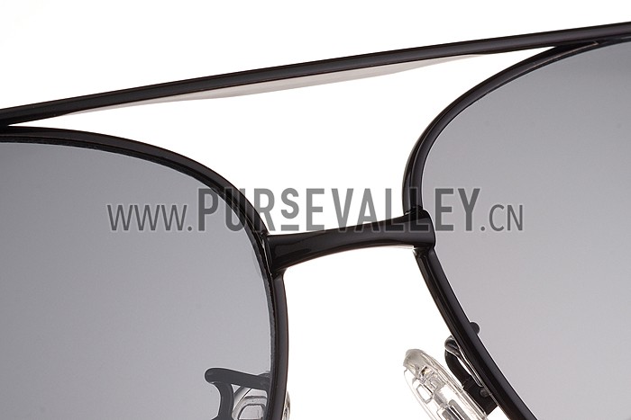 Gucci Signature Logo Black Frame Black Lenses Sunglasses 308146