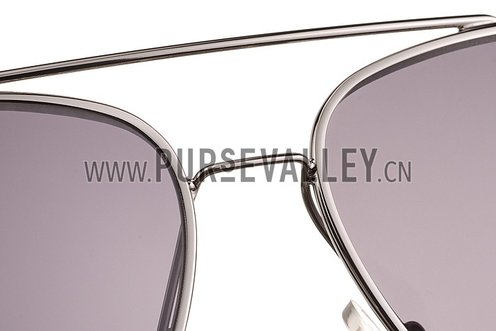 Dolce And Gabbana Aviator Silver Frame Sunglasses 308139