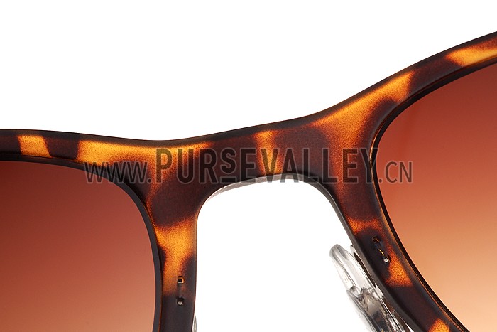 Ray Ban New Wayfarer Light-Ray Tortoise Frame Brown Lenses Sunglasses 308178