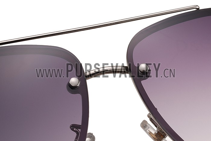 Dolce and Gabbana Pilot Silver Frame Sunglasses 308196
