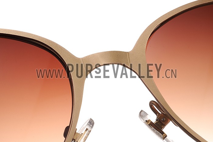 Versace Medusa Gold Frame Brown Lenses Sunglasses 308181