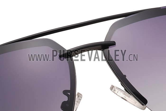 Cartier Wild Panthere Detail Black Frame Sunglasses 308188