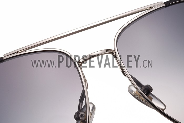 Gucci Ultra-light Aviator White Frame Sunglasses 308207