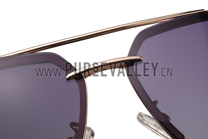 Cartier Wild Panthere Detail Gold Frame Gold Temples Sunglasses 308190