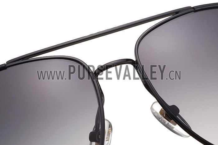 Gucci Ultra-light Aviator Black Frame Sunglasses 308202