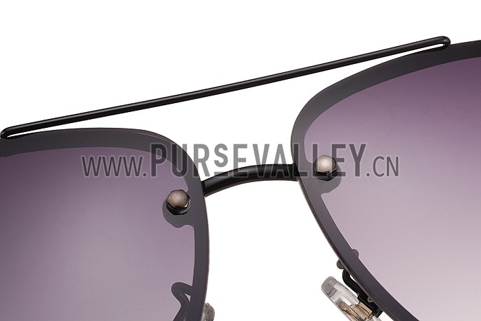 Dolce and Gabbana Pilot Black Frame Sunglasses 308192
