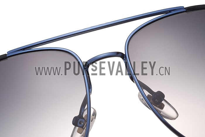 Gucci Ultra-light Aviator Blue Frame Sunglasses 308203
