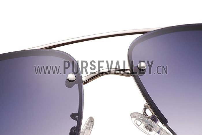 Prada Sporty Linea Rossa Logo Silver Frame Sunglasses 308217