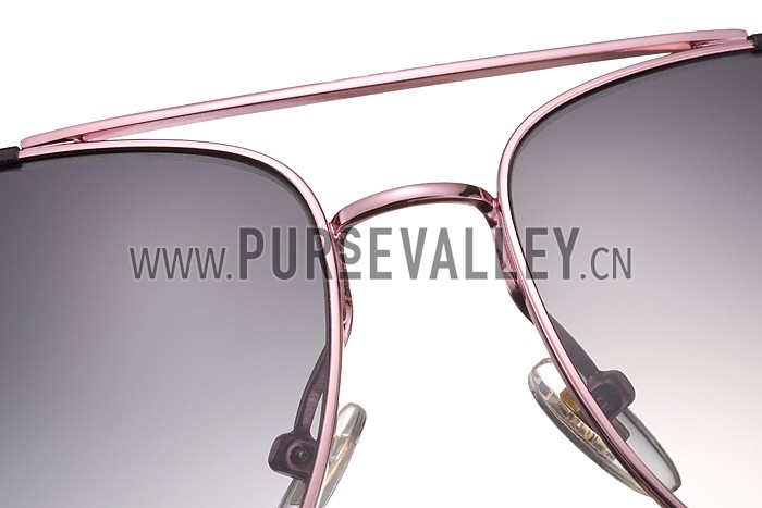Gucci Ultra-light Aviator Pink Frame Sunglasses 308205