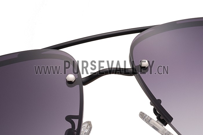 Prada Sporty Linea Rossa Logo Black Frame Sunglasses 308212