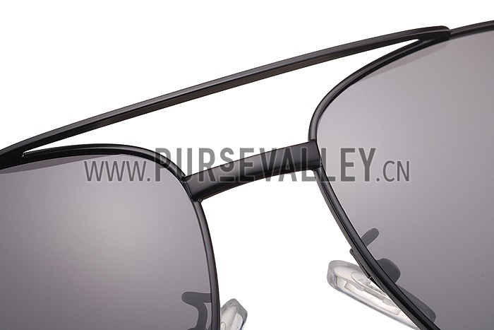 Prada Square Linea Rossa Logo Black Frame Sunglasses 308218