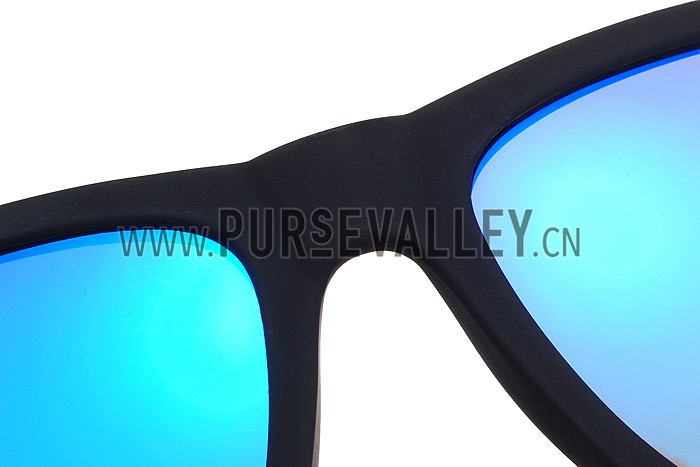 Ray Ban Justin Black Frame Blue Lenses Sunglasses 308231