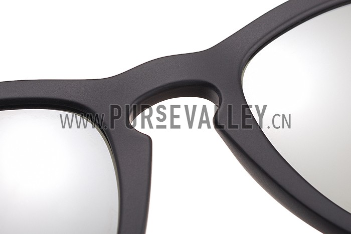 Ray Ban Wayfarer Light-Ray Black Frame Light Grey Lenses Sunglasses 308235