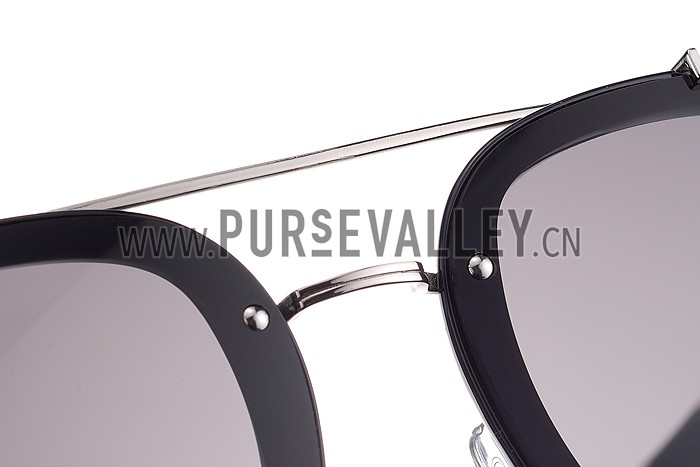 Christian Dior Homme Panto Black Lens Sunglasses 307894