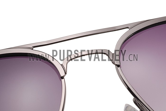 Prada Aviator Linea Rossa Logo Grey Frame Sunglasses 308225