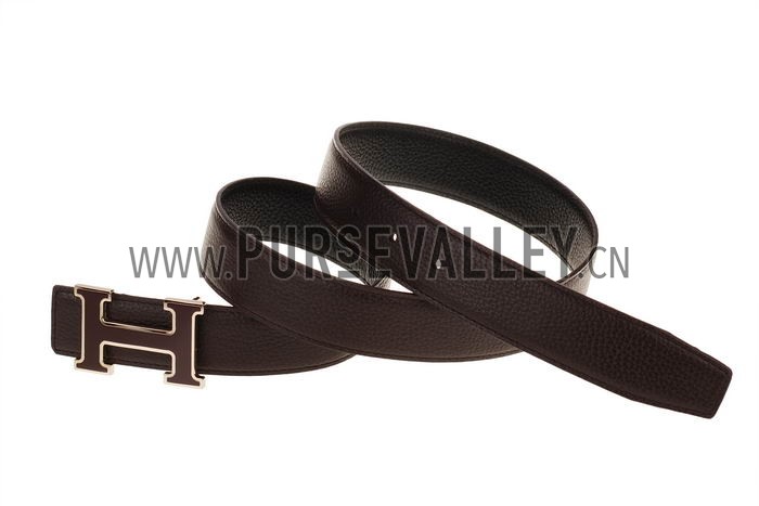 Hermes H Buckle Brown Belt