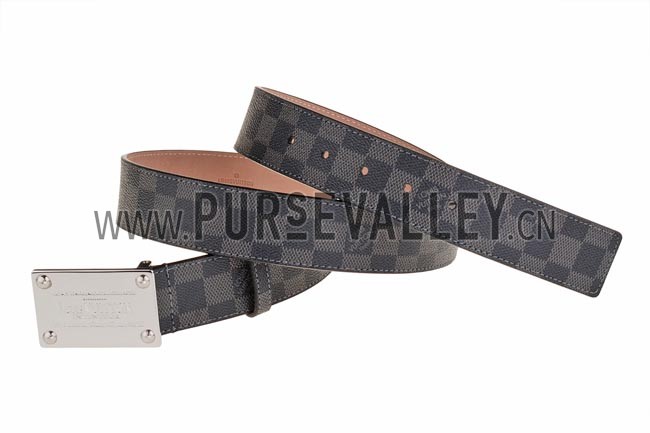 Louis Vuitton Inventeur Damier Graphite Belt