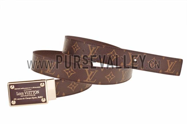Louis Vuitton Inventeur Monogram Belt