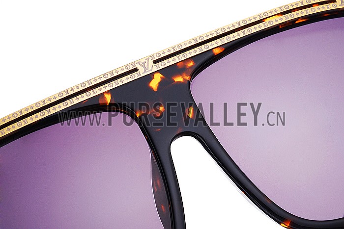 Louis Vuitton Evidence Tortoise Sunglasses 307858