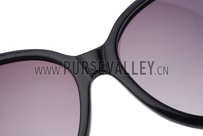 Cartier Panthere Decor Jewelry Black Sunglasses 307781