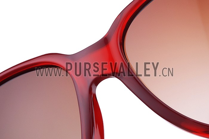 Gucci Modern Shape Red Sunglasses 307814