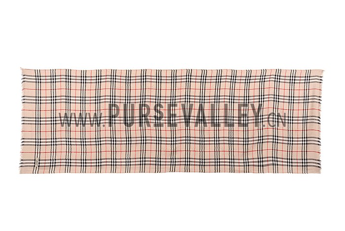 Burberry Heritage Check Beige Scarf 607965