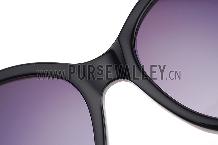 Hermes H Logo Leather Light Blue Sunglasses 307849