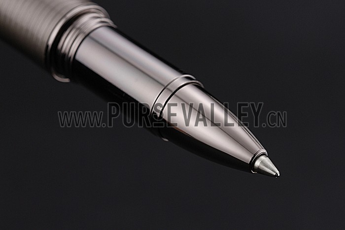 MontBlanc Starwalker Horizontally Grooved Light Brown Grey Ballpoint Pen With Cap 622808