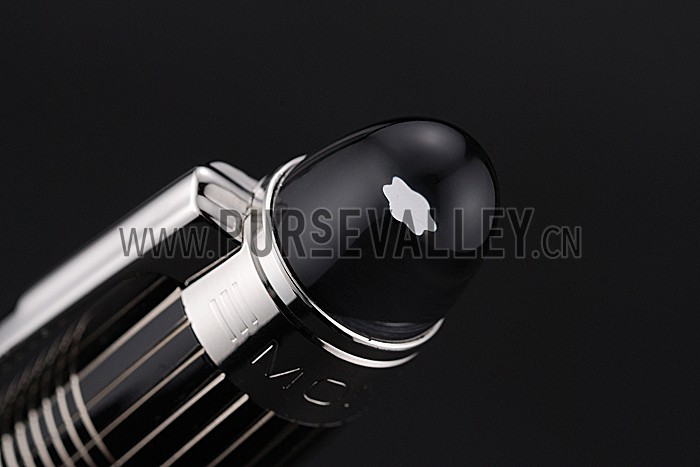 MontBlanc Starwalker Silver Cutwork Ballpoint Pen With Cap 622812