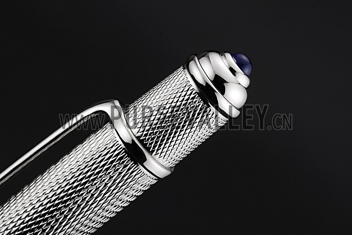 Cartier Silver Patterned Upper Body Silver Ballpoint Pen 622767