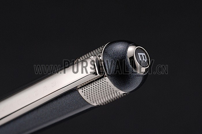 Bentley Silver Rimmed Black Ballpoint Pen 622791