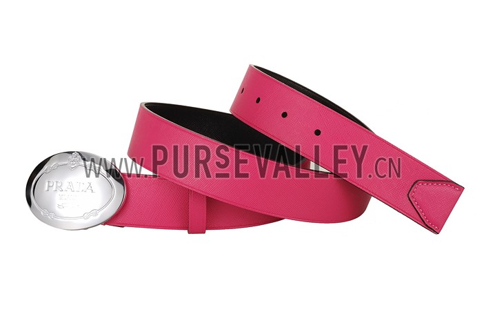 Prada Pink Leather Belt
