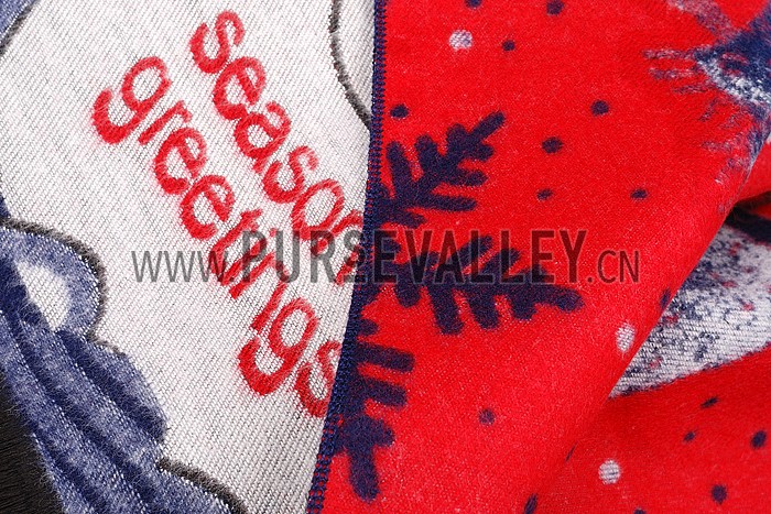 Hermes Santa Bold Print Blue 621796