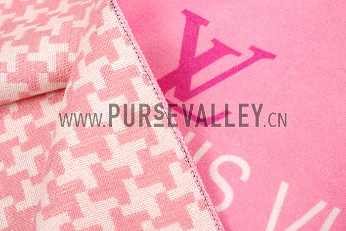 Louis Vuitton Womens Silhouette Signature Scarf Pink 621804