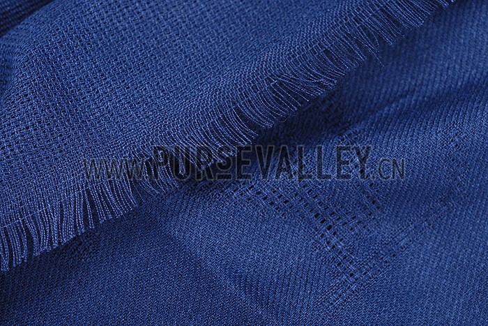 Louis Vuitton Dark Blue Monogram Shawl 621729