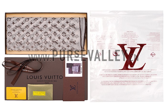 Louis Vuitton Monogram Classic Scarf Brown 621812
