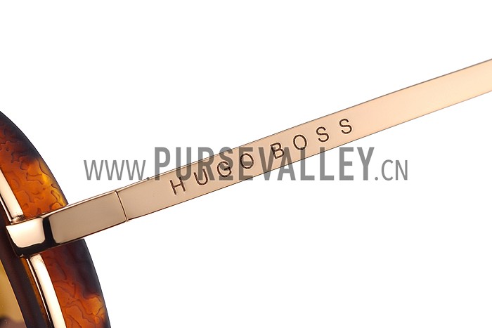 Hugo Boss Aviator Gold Frame Yellow Lens Sunglasses 307879