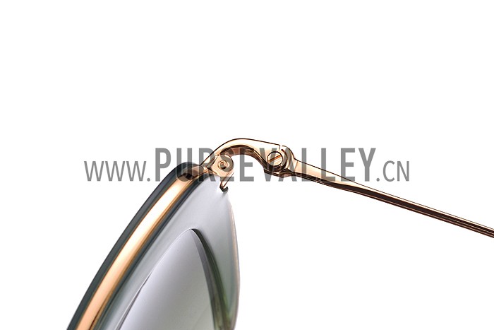 Miu Miu Square Double Frames Light Green Sunglasses 307892