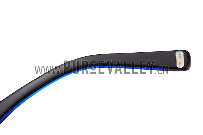 Tom Ford Terry Blue And Silver Sunglasses 308060