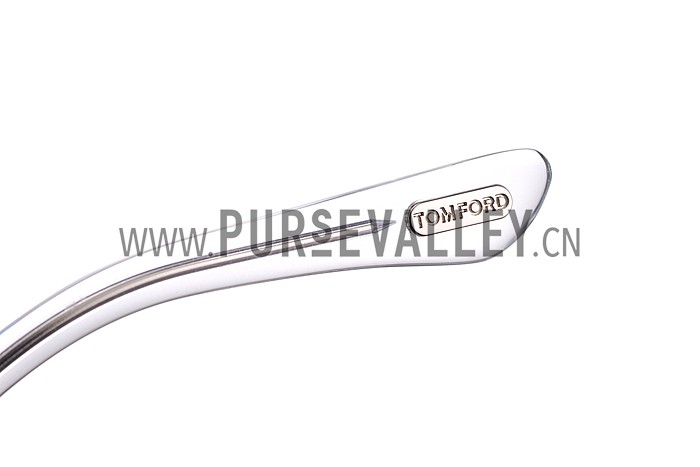 Tom Ford Cyrille Aviator White Frame Sunglasses 307900