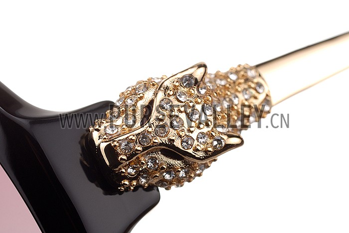 Cartier Panthere Wild de Cartier Black Frame Sunglasses 308067