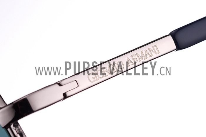 Giorgio Armani Aviator Black Lens Sunglasses 307875