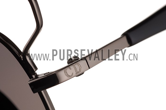 Christian Dior Technologic Silver Frame Grey Mirrorred Sunglasses 308123