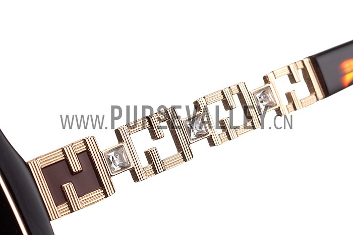 Fendi Oprah Classic Tortoise Frame Sunglasses 308078