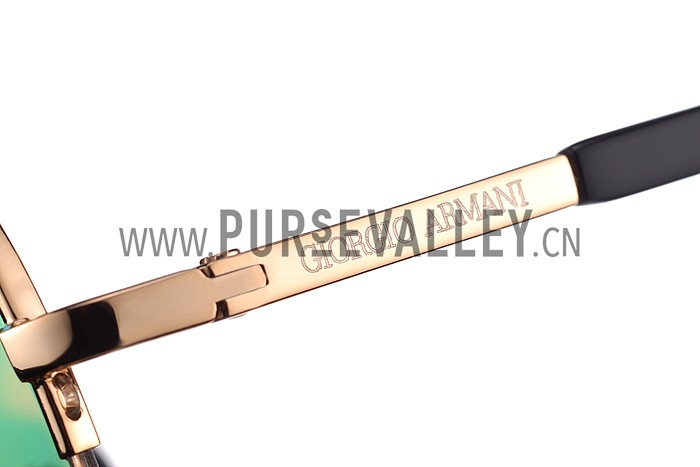 Giorgio Armani Aviator Yellow Lens Sunglasses 307872