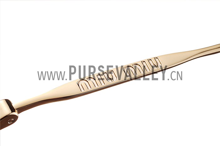 Miu Miu Cut Off Cat-Eye Pink Sunglasses 308038