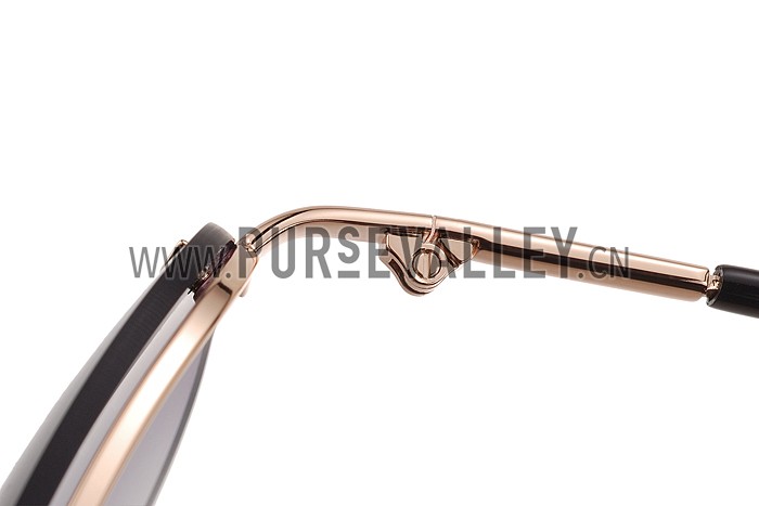 Prada Aviator Gold Frame Black Temples Sunglasses 308228