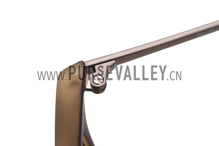 Ray Ban Wayfarer Light-Ray Brown Frame Light Blue Lenses Sunglasses 308234